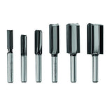 BOSCH RBS006SBS 6-Piece (Universally Compatible Accessory) Carbide-Tipped Groove Cutter Router Bit Assorted Set