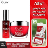 Olay Regenerist Collagen Peptide24 Skincare Cream Moisturizer & Serum 50 g + 30 ml