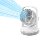 Philips Table Fan Series 2000, Powerful & Ultra-Quiet with SilentWings Technology, 23 db Air Circulator, Adjustable Tilt 180 degrees, 12h timer, for Bedroom, Home and Office, White (CX2050/00)