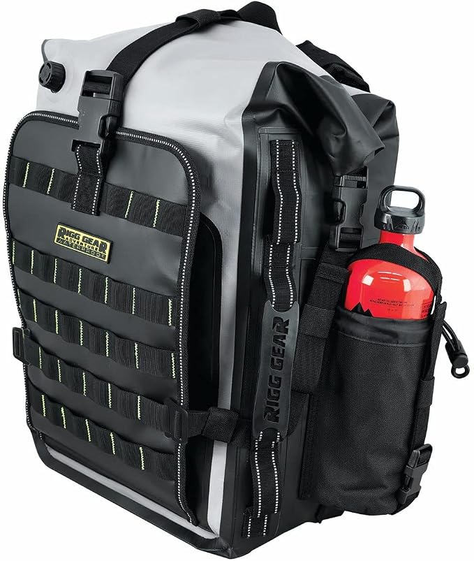 Nelson-Rigg Hurricane Waterproof Backpack, Tail Pack, Black/Gray Main image