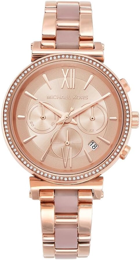 Michael Kors Sofie MK6560 Rose Gold Tone Stainless Steel Chronograph Watch Main image