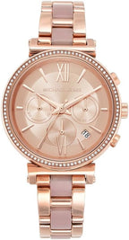 Michael Kors Sofie MK6560 Rose Gold Tone Stainless Steel Chronograph Watch