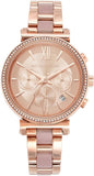 Michael Kors Sofie MK6560 Rose Gold Tone Stainless Steel Chronograph Watch