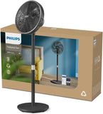 Philips 3000 Series CX3550/01 - Pedestal Fan, 2562 m³/h, Tiltable Head and Oscillates 90°, 40cm, Black