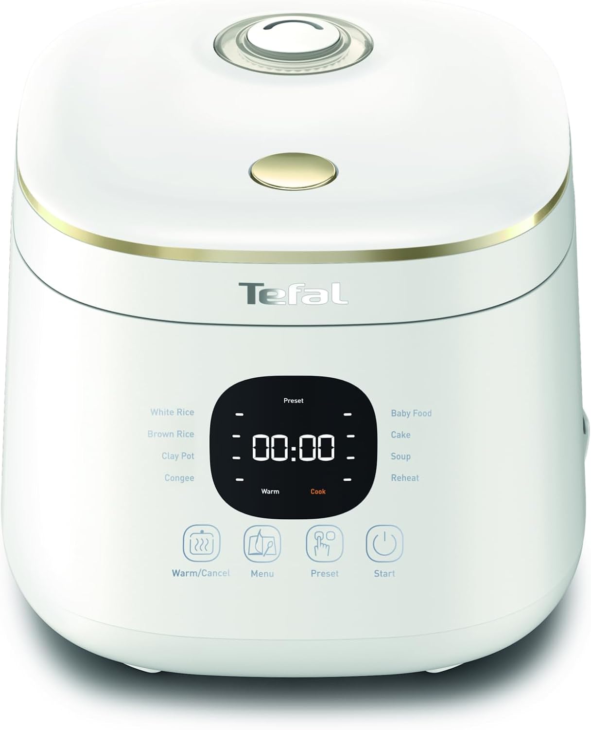 Tefal Rice Mate Mini Fuzzy Logic Rice Cooker 0.7L RK5151-4 Cups, 8 Programmes, Compact, Suitable for Small Families, Beige, Removable Inner Lid Main image