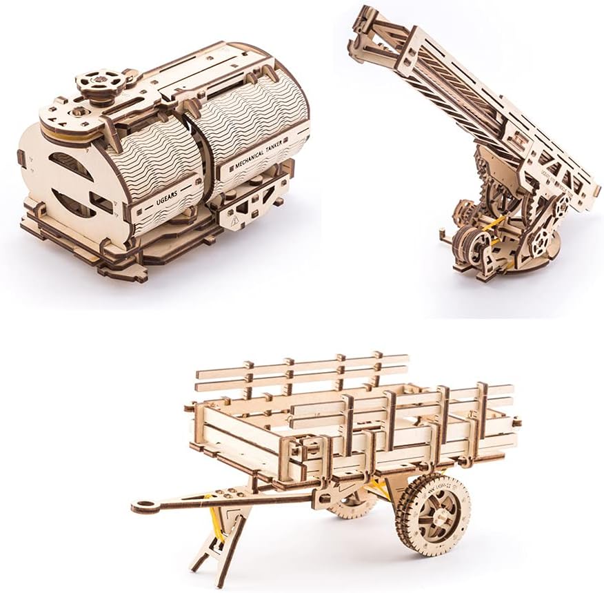 UGEARS Additions For Truck Mechanical 3D Puzzle DIY Wooden Construction Set Main image