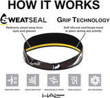 Halo Headband Sweatband Sport Visor (Navy Blue)