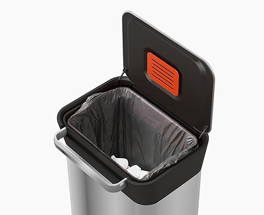 Joseph Joseph 30030 Titan Trash Compactor, 33.8 x 39 x 68.5cm, Stainless-Steel
