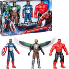 Marvel Avengers Captain America Brave New World Titan Hero Series Action Figure Set