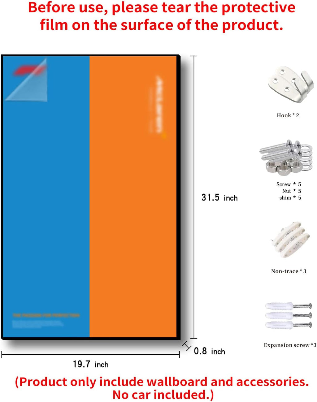iLuane Display Wallboard for Lego McLaren Formula 1 Race Car