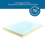 ZINUS 4-Inch Cooling Gel Swirl Memory Foam Mattress Topper, Cooling Airflow Design, CertiPUR-US Certified, Twin Size