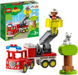 LEGO DUPLO Town Rescue Fire Truck 10969 Building Toy; Firefighter and Fire Engine with Lights and Siren For Kids Aged 2+ (21 Pieces)