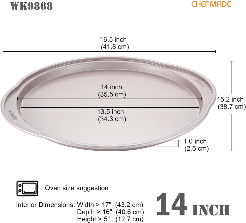 CHEFMADE WK9868 NonStick Pizza Pan 14in