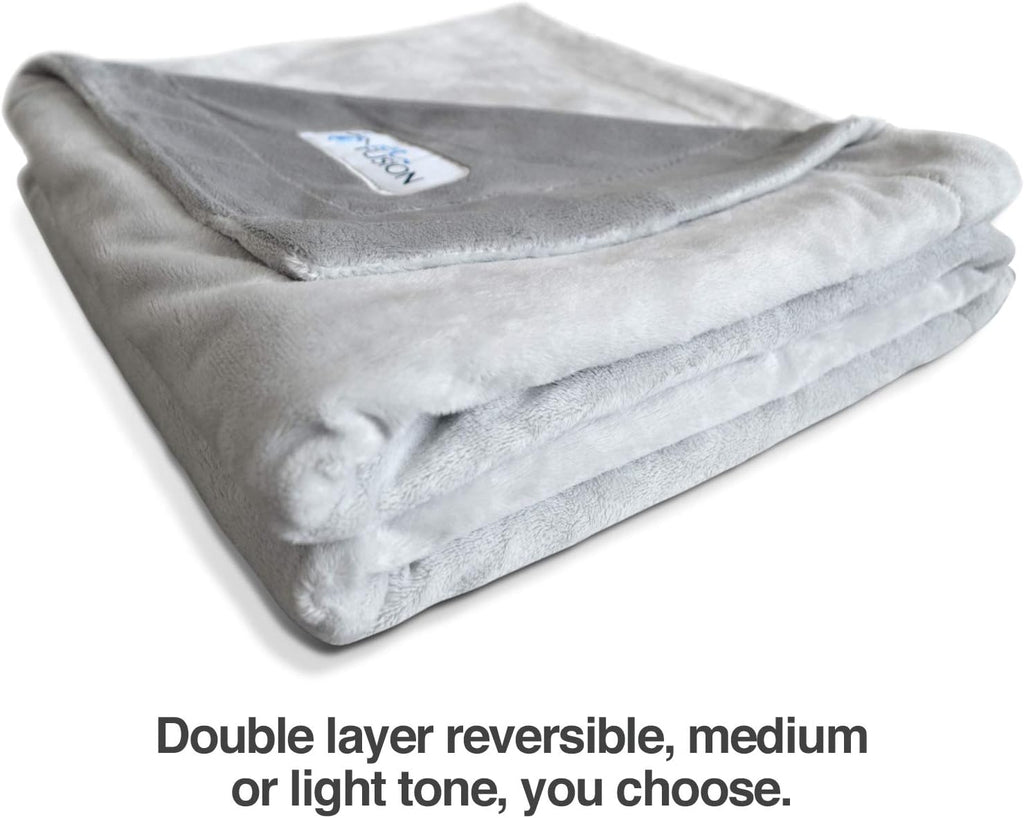 PetFusion Premium Pet Blanket 44inx34in Medium Gray