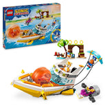 LEGO Sonic The Hedgehog Tails Adventure Boat Interactive Collecting Toy, Video Game Character Figures and Waterskis, Gamer Gift for Boys and Girls Ages 8 and Up 76997
