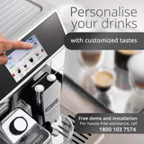 De'Longhi Prima Donna Elite Experience Fully Automatic Coffee Machine, Metallic Silver, ECAM650.85.MS