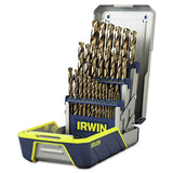 IRWIN Tools Cobalt High-Speed Steel Drill Bit, 29-Piece Metal Index Set (3018002)