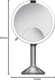 simplehuman, Sensor Mirror Trio with Touch-Control Brightness, Brushed Stainless Steel