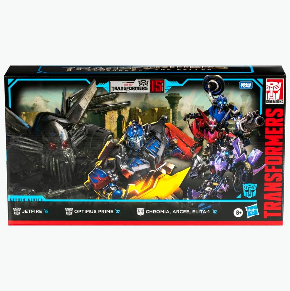 Transformers Toys Studio Series Transformers Revenge of the Fallen 15th Anniversary Auto bot Multipack With 5 Action Figures For Boys And Girls Ages 8 Plus