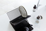 YAMAZAKI home 2608 Dish Drainer-Drying Rack for Kitchen Counters, One Size, Black