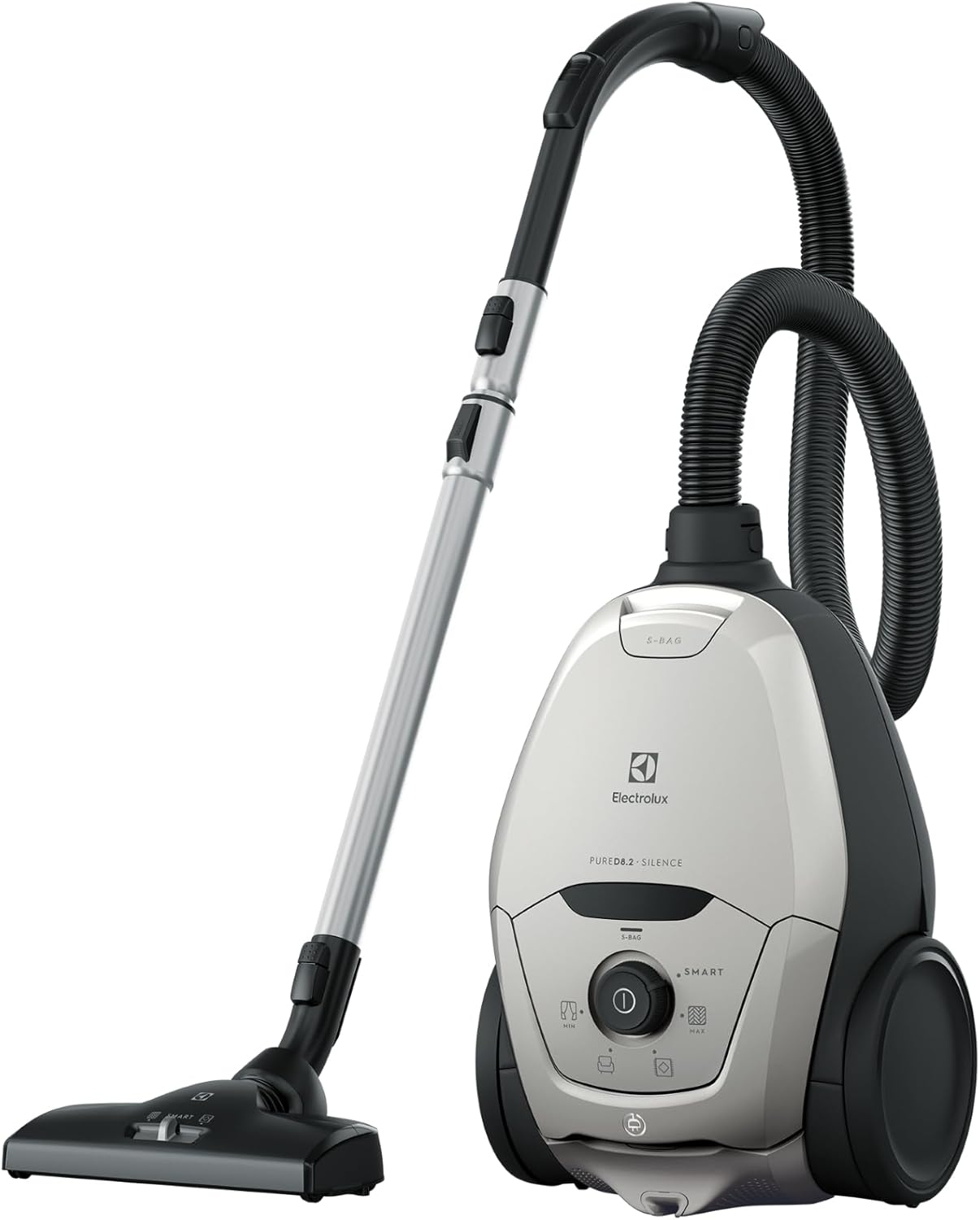 Electrolux PURE D8.2 ZFB91123 Bagged Canister Vacuum Cleaner 3.5L deposit capacity HEPA filter silent as low as 57dB made of 55% recycled materials comes with 4 accessories