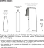 Sodastream Spirit One Touch White Sparkling Water Maker, 3.5 kg