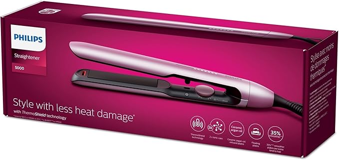 PHILIPS Hair Straightener -Light Pink Metallic