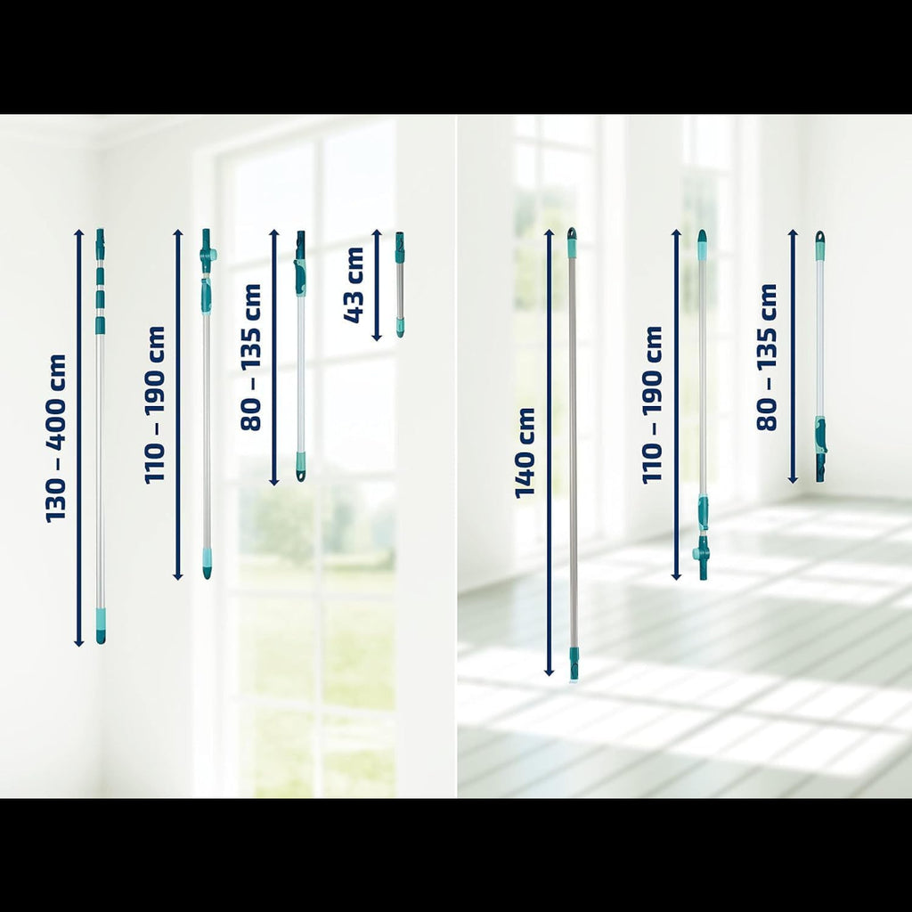 Leifheit Click System Handle 190cm With Head Swivel