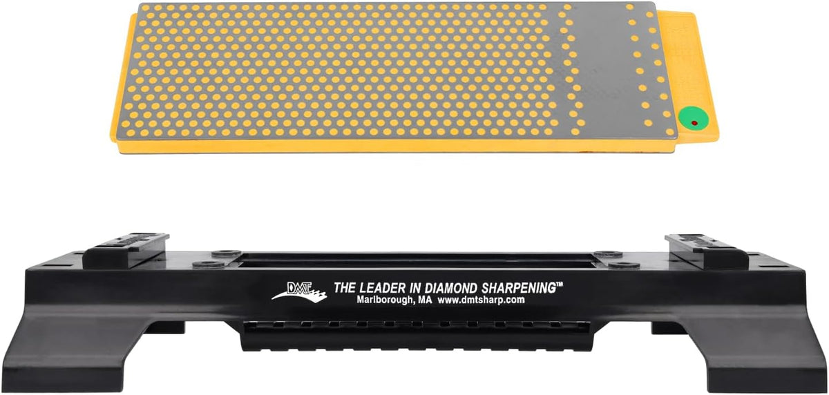 Diamond Machining Technology (DMT) 8-in. DuoSharp Plus Bench Stone Whetstone Extra Fine/Fine Grit Diamond Sharpening Stone with Base