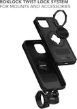 Rokform iPhone 15 Case Rugged Series Magnetic Cover With RokLock Twist Lock Drop Tested Armor Black