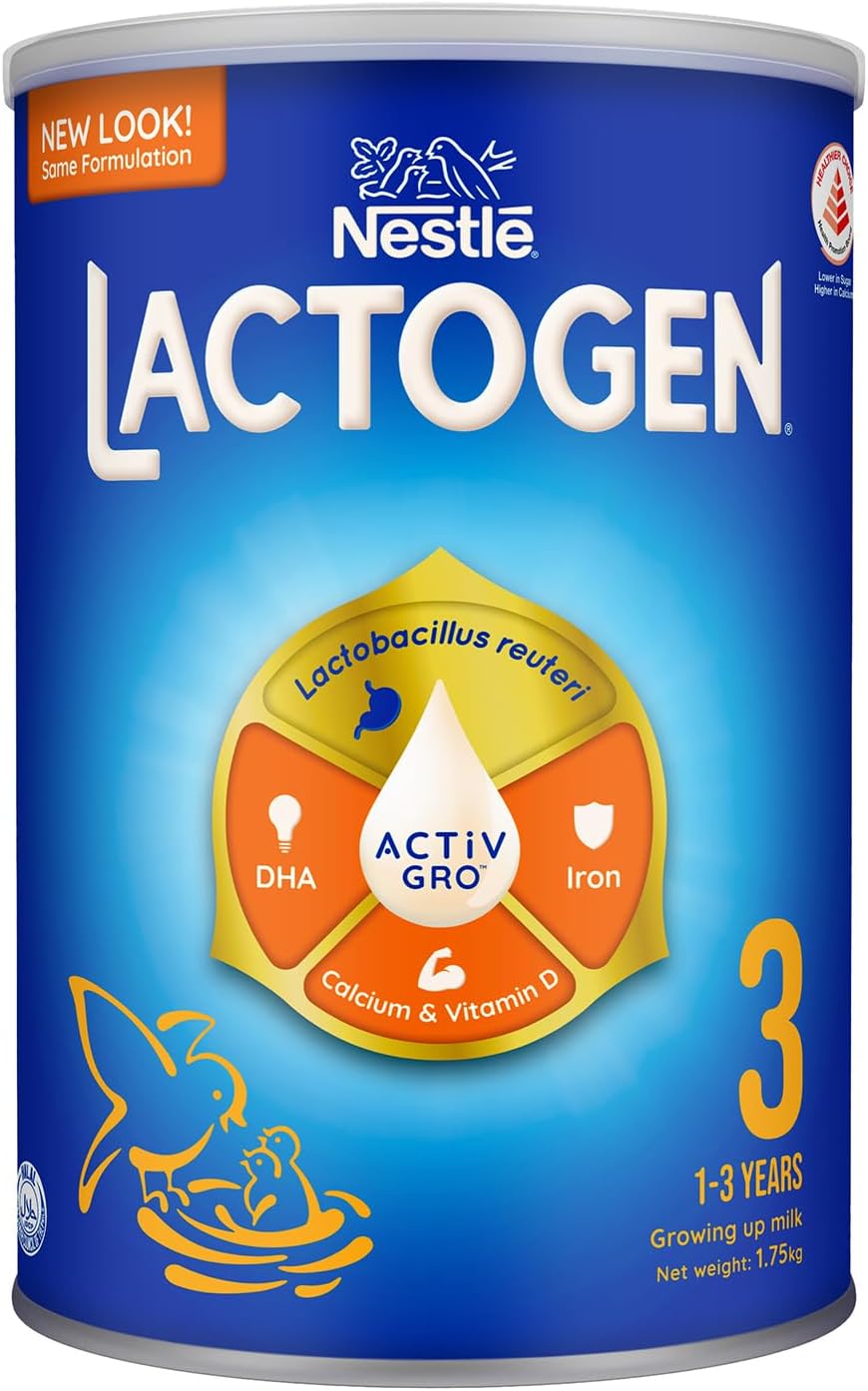 Nestle Lactogen Stage 3 Growing Up Milk Formula for 1to3 Years Kids 1.75kg