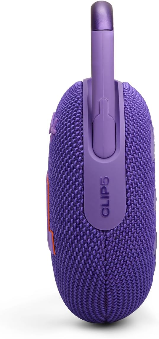 JBL Clip 5 - Ultra-Portable, Waterproof & Dustproof Bluetooth Speaker, Big Pro Sound with Punchy bass, Integrated Carabiner, Up to 12 Hours of Play, Made in Part with Recycled Materials Purple Secondary image