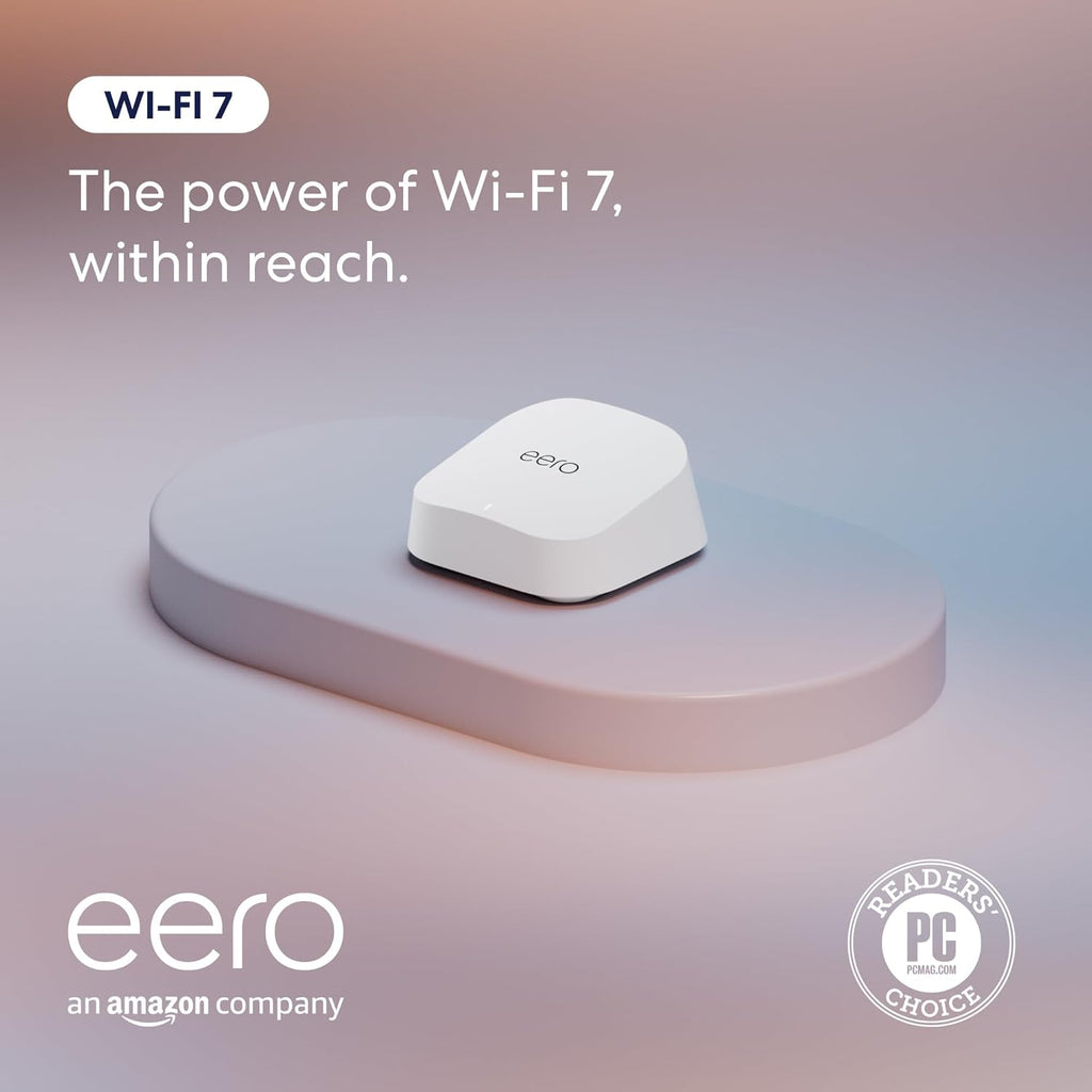 Amazon Eero 7 Dual Band Mesh WiFi 7 Router 1 Pack