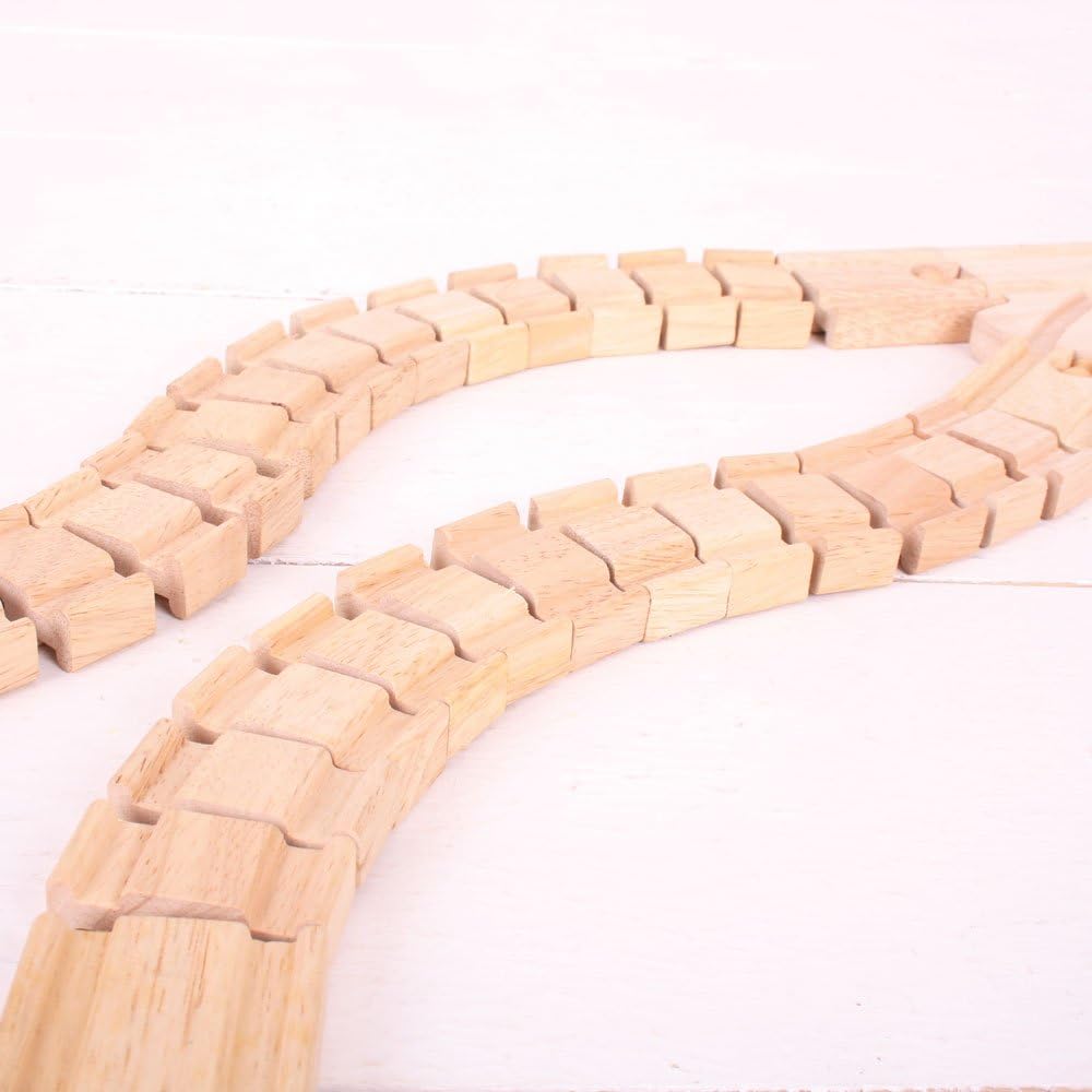Bigjigs ‎BJT164 Rail Wooden Crazy Track Pack Of 2 Main image