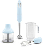 Smeg HBF03PBUK,Retro 50's Style Hand Blender with Stainless Steel Blades, 700W, Pastel Blue