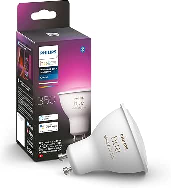 Philips Hue GU10 5.7W White and Colour Ambiance LED Smart Spot Light