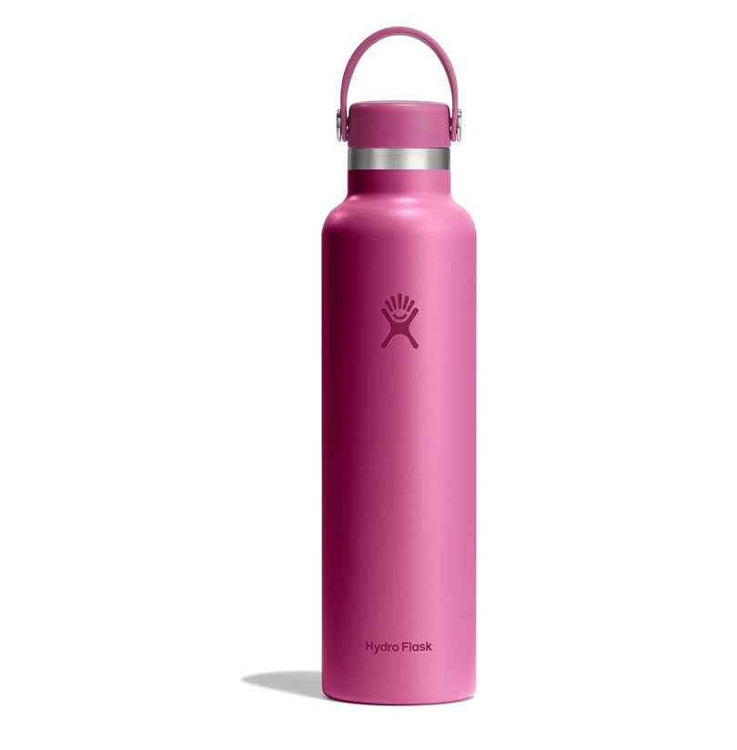 Hydro Flask Stainless Steel Insulated Water Bottle with Flex Cap and Straw, 24 oz Capacity, Reef