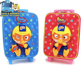 Pororo Kids 3D Carrier Bag Blue, Children Travel Luggage Bag from Iconix Korea