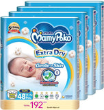 MamyPoko Extra Dry Tape Baby Diapers NB 48 x 4 Packs