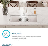 Elkay ELGU2522WH0 UnderMount Single Bowl Kitchen Sink