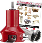 Lumberjack Tools Tenon Cutter Kit for Log Furniture, 1.5" Cutter & Forstner Bit, Home Series Powder Coated Aluminum, 1/2" Shank, Dual Blades Create a Radius Shoulder Profile
