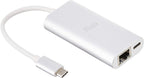 Flujo CH-14-B USB Type-C Gigabit Ethernet Adapter with Power Delivery Port