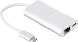 Flujo CH-14-B USB Type-C Gigabit Ethernet Adapter with Power Delivery Port