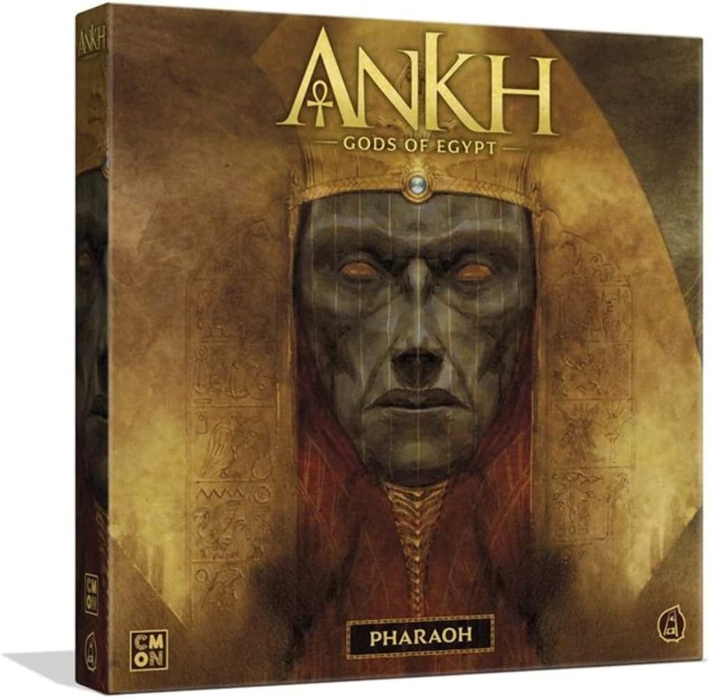 CMON Ankh Gods of Egypt Board Game Pharaoh Expansion Ancient Egyptian Mythology Game Strategy Game for Adults and Teens Ages 14+ 2-5 Players Average Playtime 90 Minutes Made by,Multicolor,CMNANK003 Main image