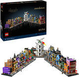 LEGO Harry Potter Diagon Alley Wizarding Shops 76444, Wizard Set for Adults, Magic Display Model, Microscale Brick-Built Stores (2750 Pieces)