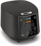 Tefal Easy Rice Plus RK736B - Rice Cooker, 750W, Fuzzy Logic with Spherical Pot, 1.8L, AI Smart Cooking, 11 cooking programs, Coal