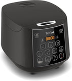 Tefal Easy Rice Plus RK736B - Rice Cooker, 750W, Fuzzy Logic with Spherical Pot, 1.8L, AI Smart Cooking, 11 cooking programs, Coal