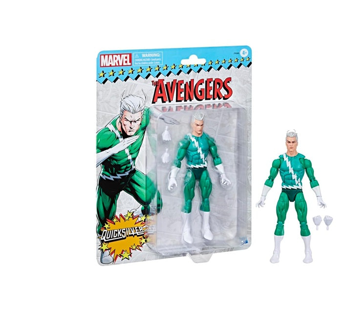 Marvel Legends Series Quicksilver, Avengers Retro Marvel Comics Collectible 6 Inch Action Figure Main image