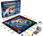 Monopoly Super Electronic Banking Board Game, Electronic Banking Unit, Choose Your Rewards, Cashless Gameplay Tap Technology, for Ages 8 and Up