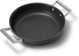 Smeg CKFD2811BLM Non-Stick Deep Pan with Lid, 28cm, Black